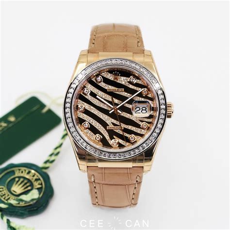 rolex zebra rose gold|rolex everose gold diamond set.